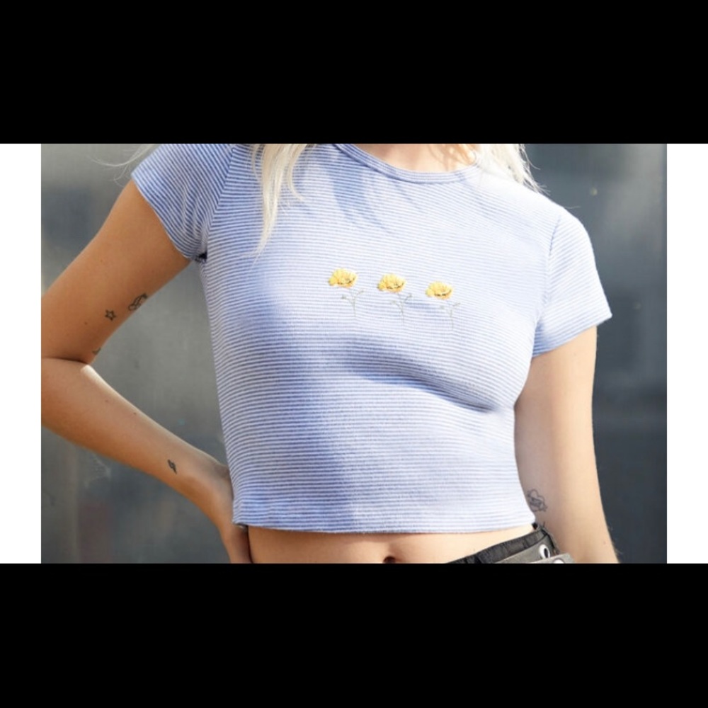 John Galt Ashlyn Poppy Crop top